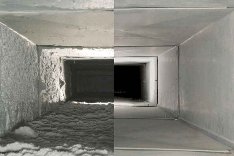 chicago air duct clenaing before and after
