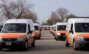 fleet of vans
