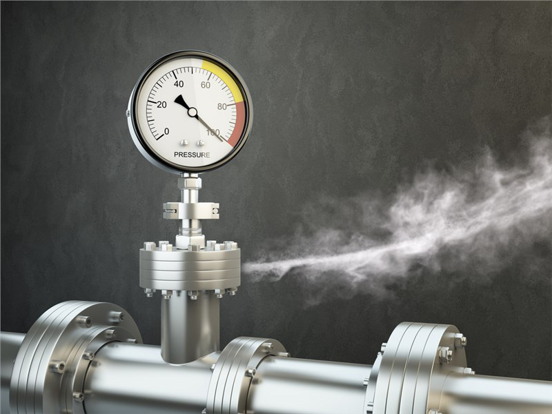 pressure pipe gas leak