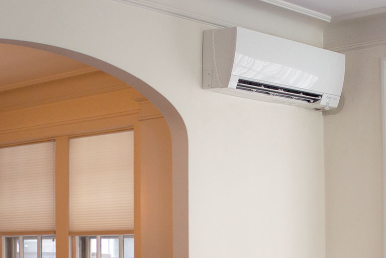 Ductless heating and cooling system