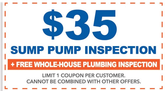 $35 Sump Pump Inspection