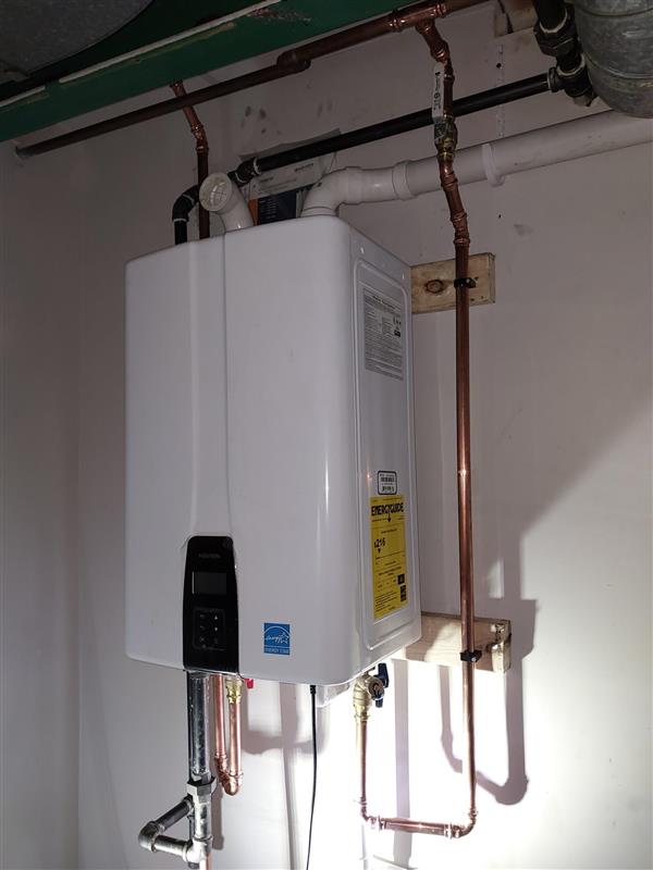 Newly Installed Tankless Water Heater