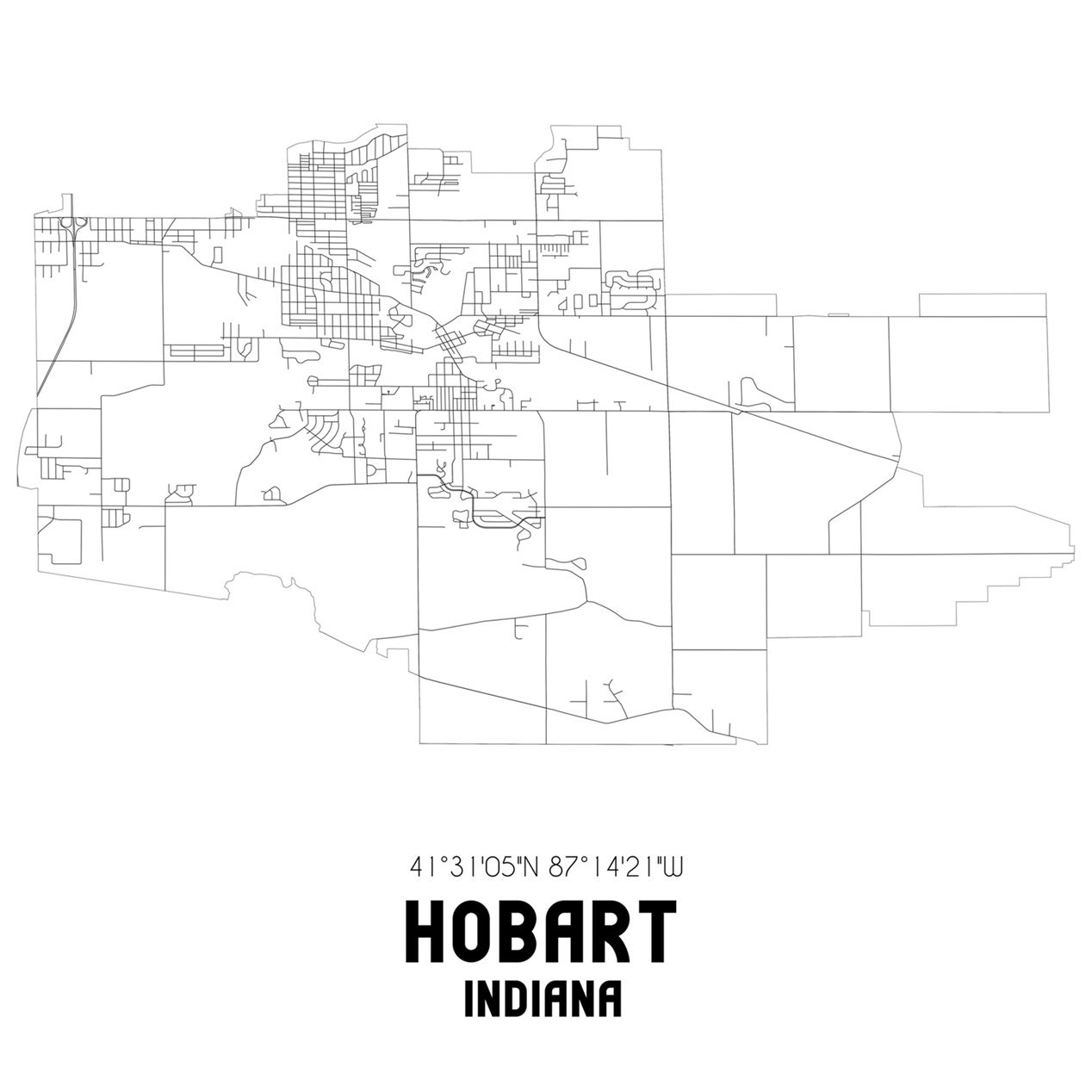 Hobart Street Map