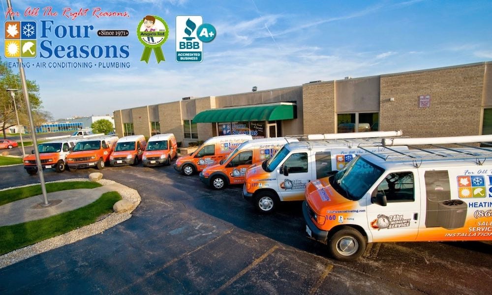 Four Seasons HVAC fleet of vans