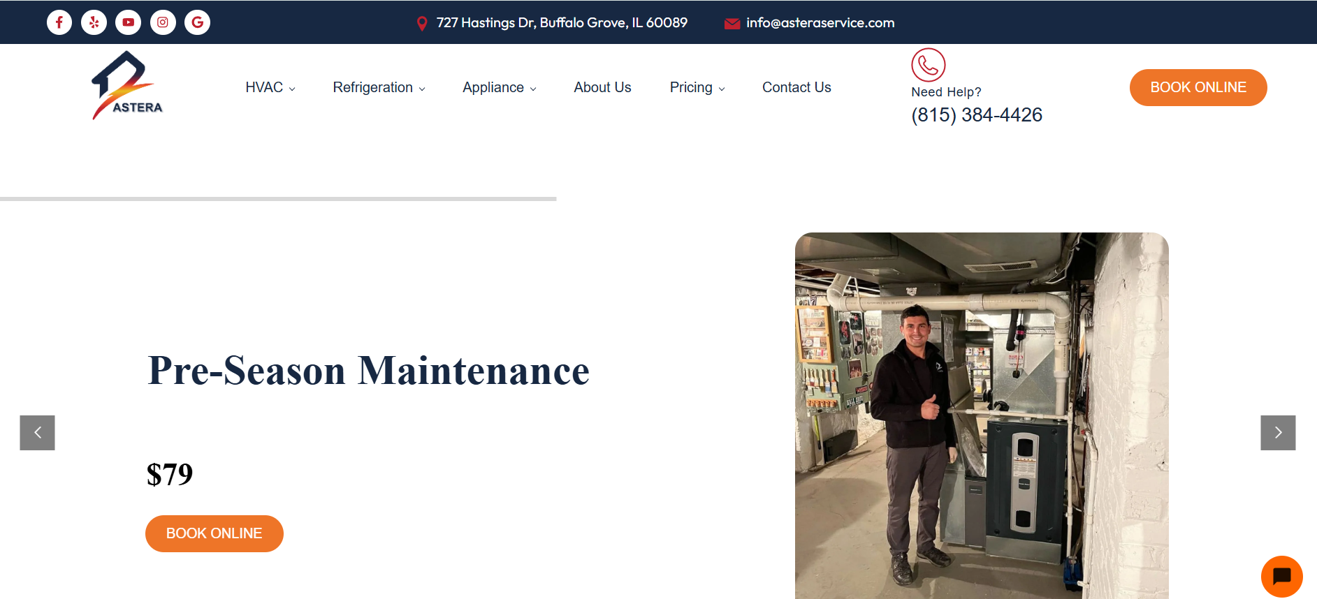 Astera Heating, Cooling, and Appliance Repair