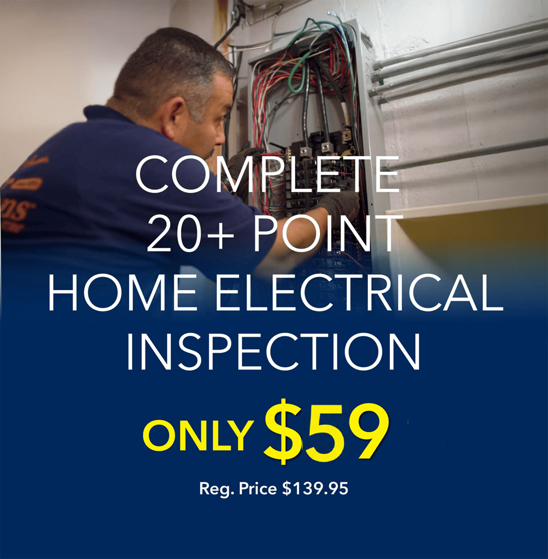Complete 20+ Point Home Electrical Inspection: Only $59