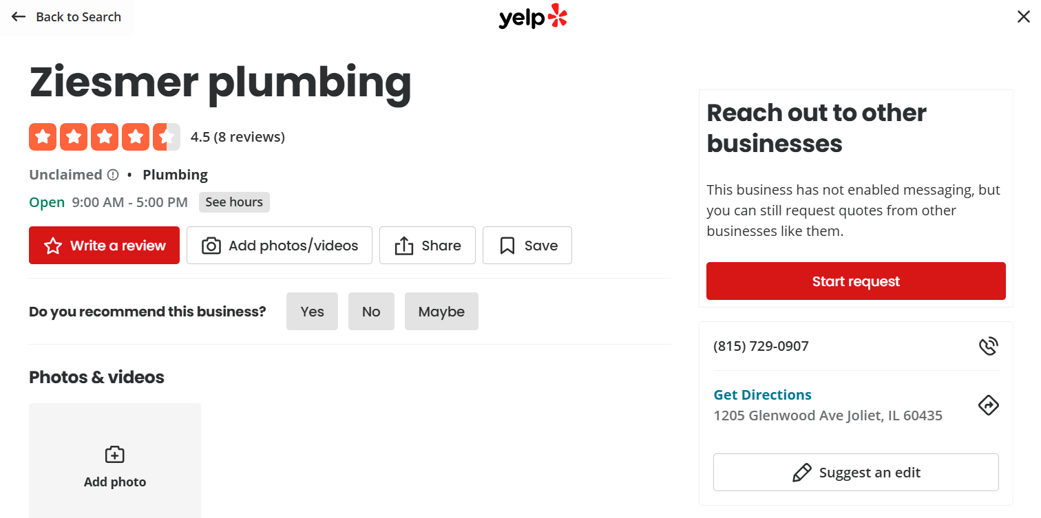 Ziesmer Plumbing