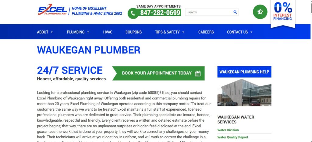 Excel Plumbing residential plumbing service excellence