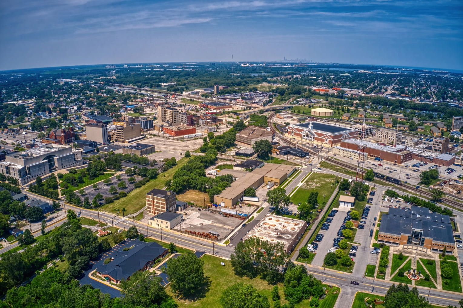 Aerial View of Hammond, IN
