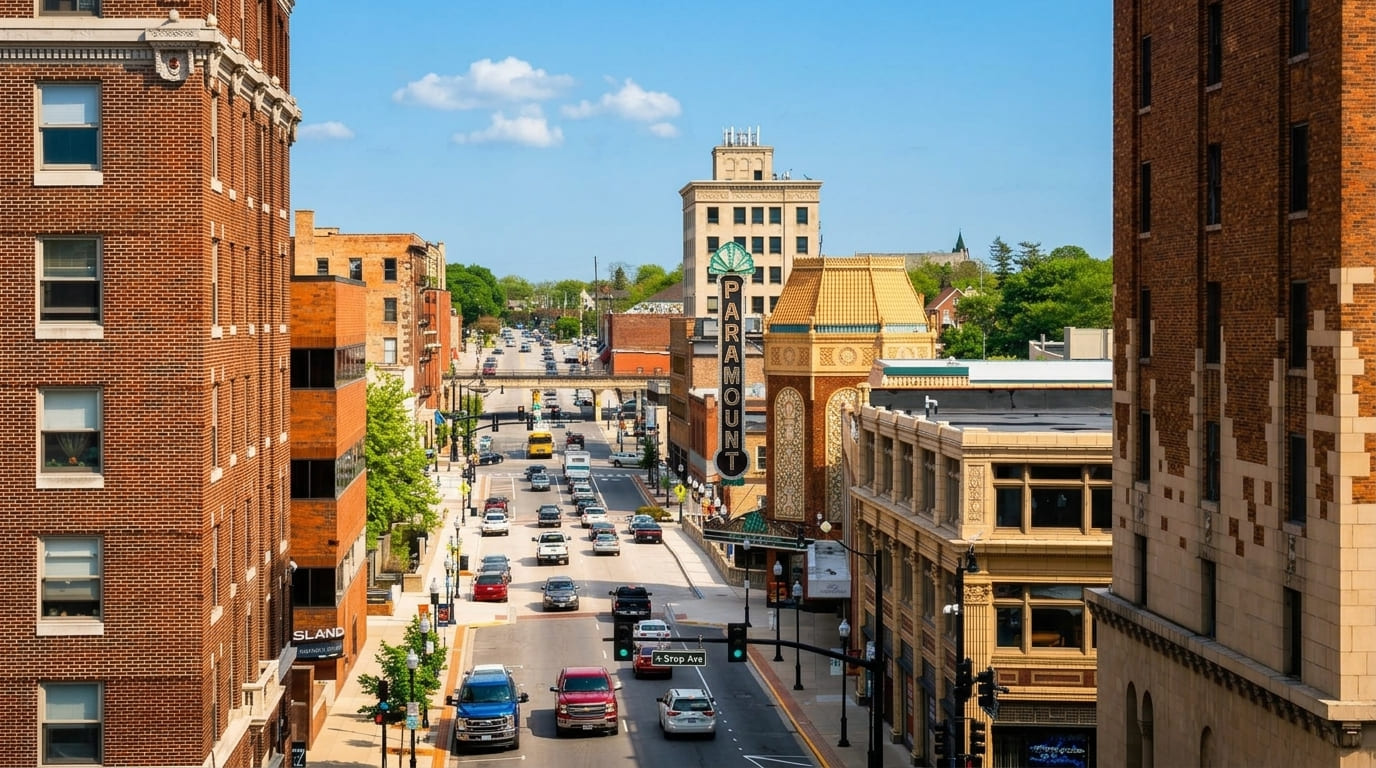 Galena Boulevard in Aurora, Illinois